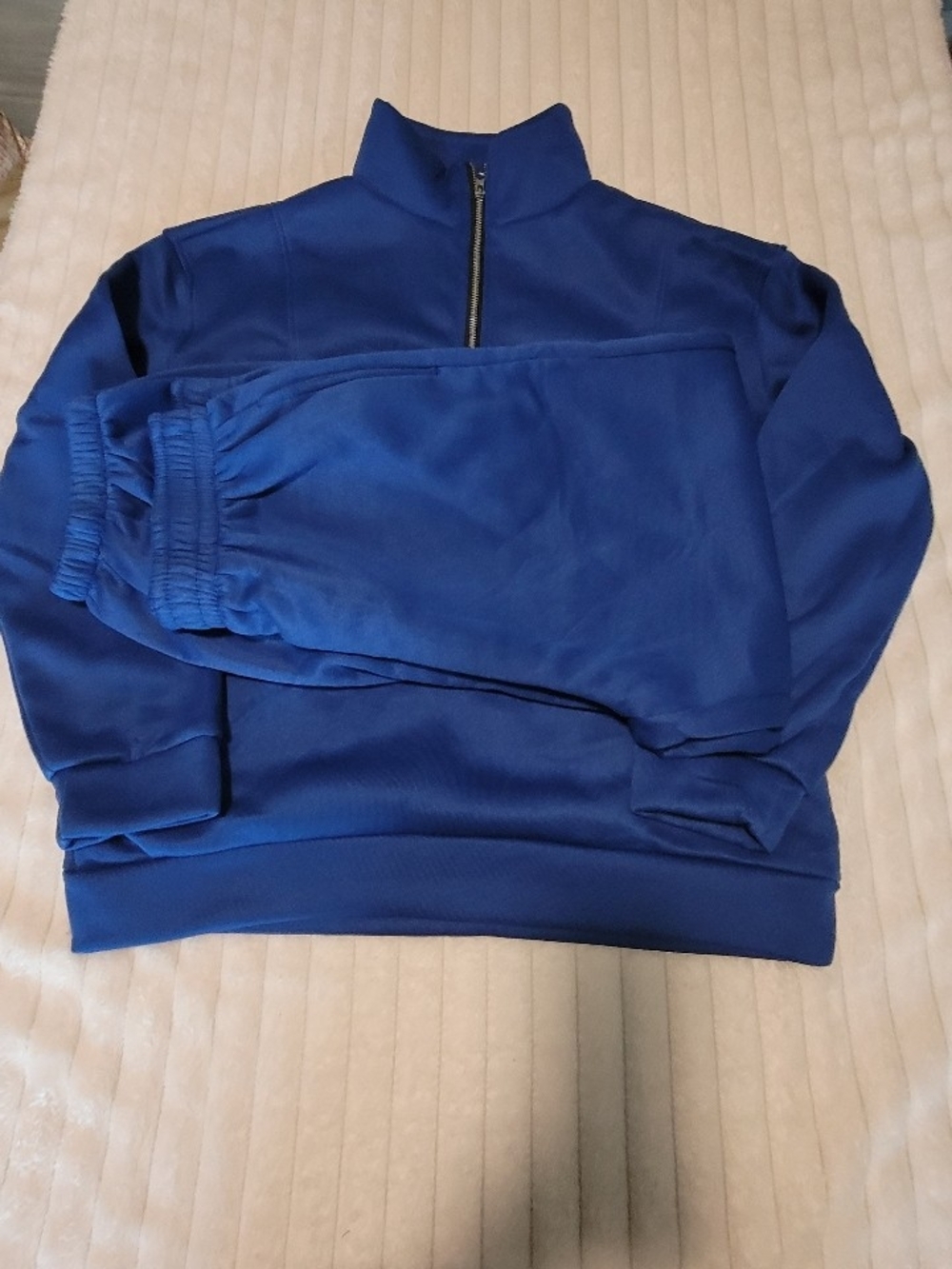 Men's Half-Zip Pullover Sweater - Royal Blue